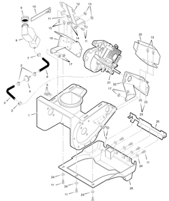 Part Location Diagram of MT311738E701 Briggs and Stratton Shield
